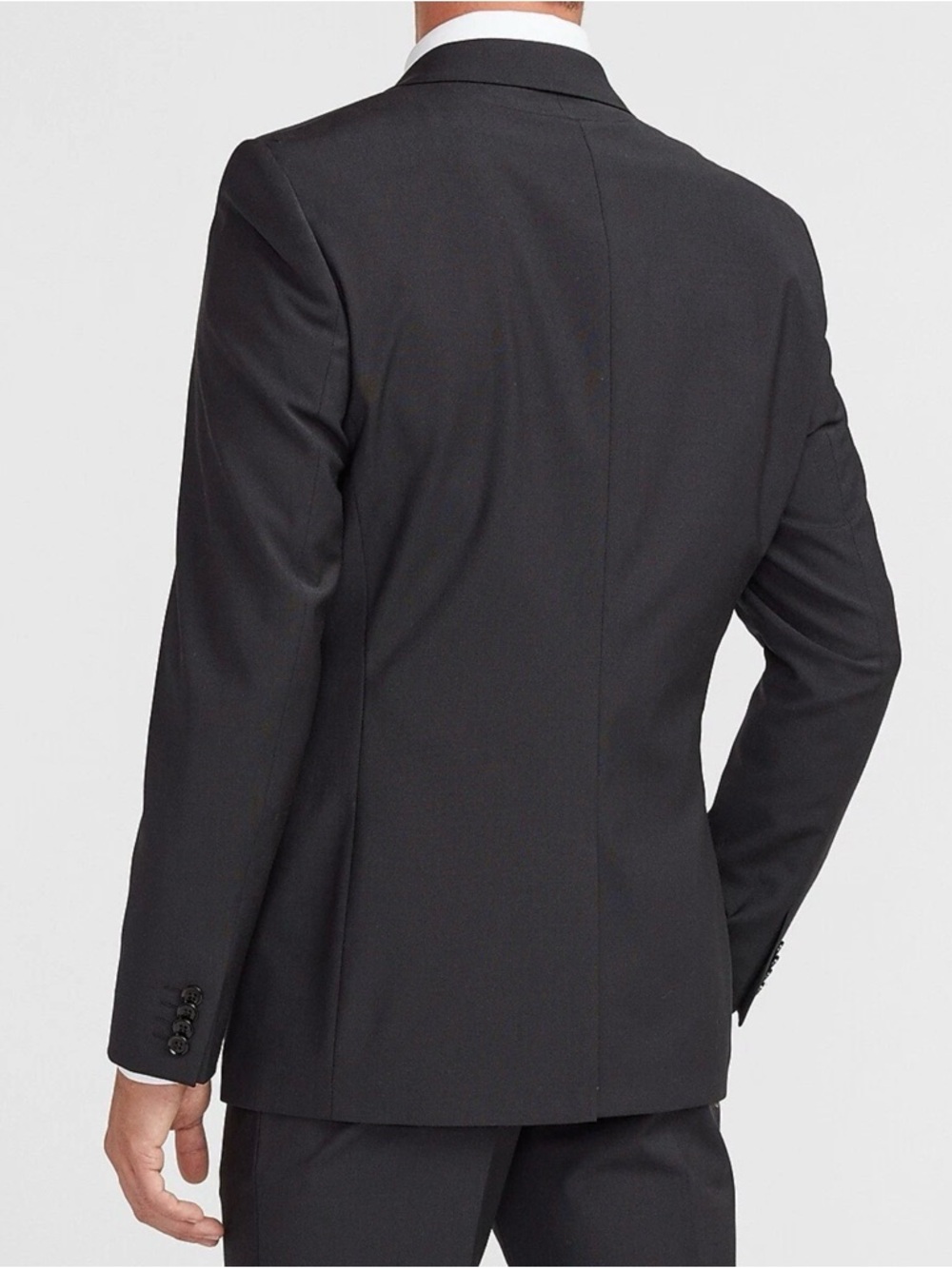 NWT EXPRESS $298 BLACK EXTRA SLIM MODERN TECH SUIT JACKET SZ 40S - Picture 2 of 7